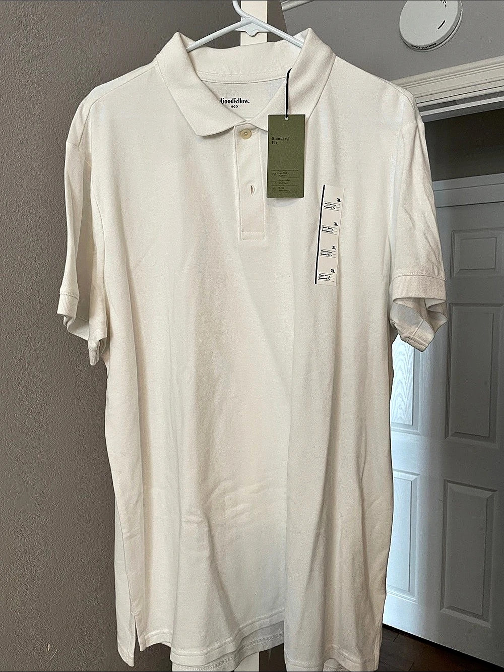 Goodfellow & Co Loring Polo Men's White XL NWT
